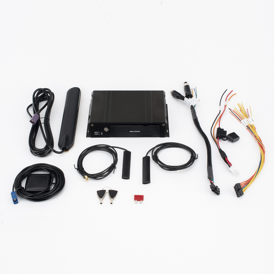 DVR Móvil 2 Megapixel (1080p) / 4 Canales TURBOHD / IA Integrada / 4G + WiFi + GPS / Dual SD 512 GB / Alarmas I/O