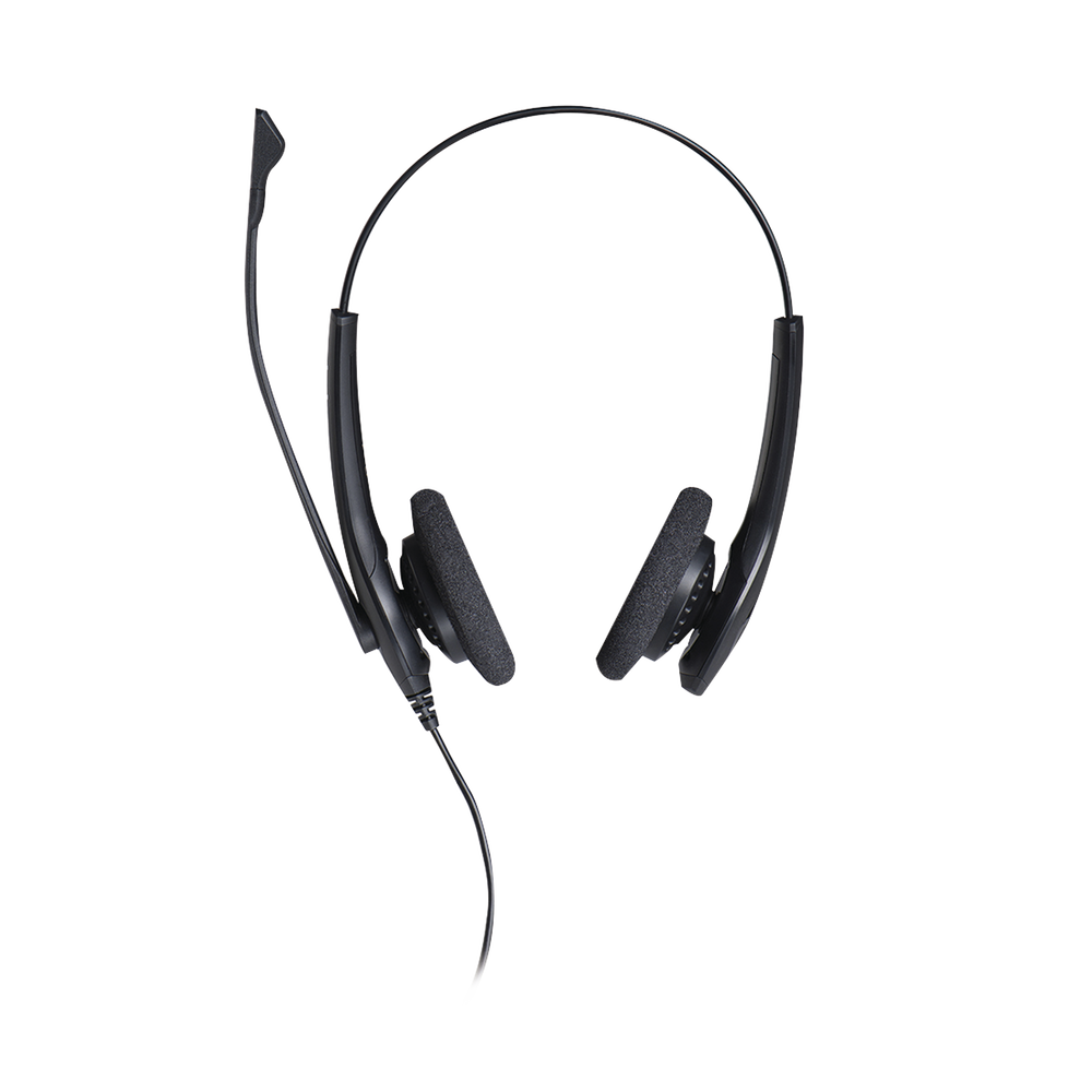 Jabra Biz 1500 Duo, auricular profesional con cancelación de ruido, ideal para contact center con conexión USB (1559-0159)