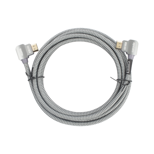 Cable HDMI Ángulo 90° | 3 Metros (9.84 Pies) | Alta Definición | Versión 2.0 | Alta Velocidad 18Gbps | 4K@60Hz |