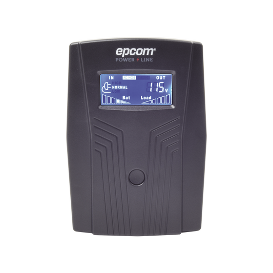 UPS de 600VA/360W / Topología Línea Interactiva / Entrada y Salida 120 Vca / Clavija NEMA 5-15P / 4 Tomas NEMA 5-15R