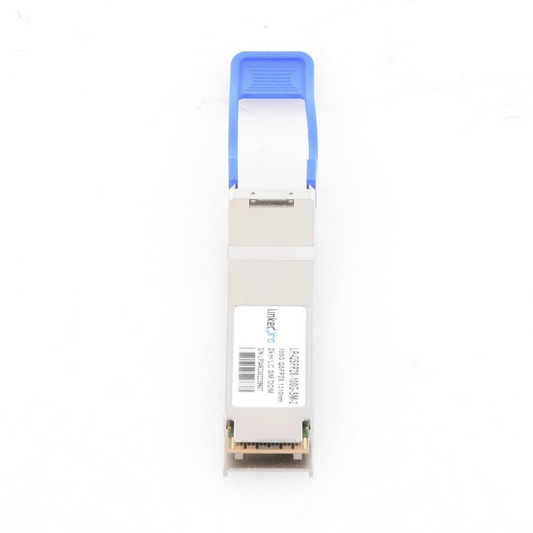 Transceptor Óptico QSFP28 (Mini-Gbic) / Monomodo 1310 nm / 100 Gbps / 100GBASE-LR4 / Conectores LC/UPC Dúplex / DDM / Hasta 2 km