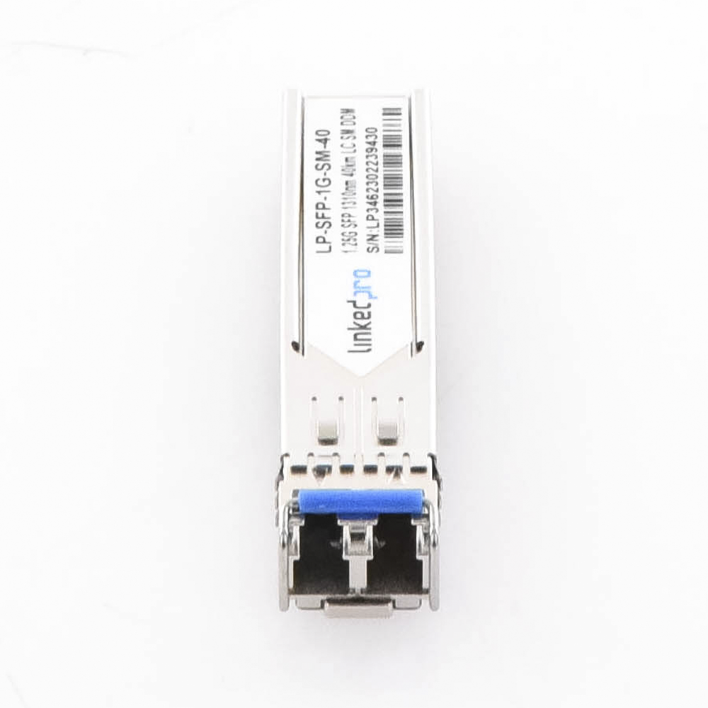 Transceptor Óptico SFP (Mini-Gbic) / Monomodo 1310 nm / 1.25 Gbps / 1000BASE-EX / Conectores LC/UPC Dúplex / DDM / Hasta 40 km
