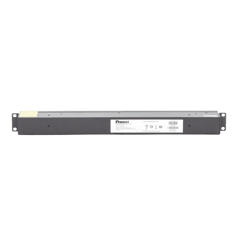 PDU Básico para Distribución de Energía, Enchufe de Entrada NEMA 5-15P, Con 12 Contactos NEMA 5-20R, Instalación Horizontal de 19in, 1UR, 15 Amp, 120 Vca