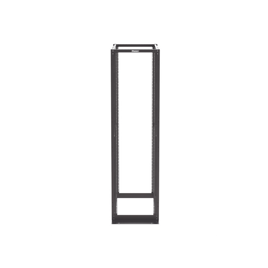 Rack de Cuatro Postes Estándar de 19", Rieles Con Orificio Para Tuerca Enjaulada, Profundidad Máxima de 41.5 in, 45 Unidades de Rack, Color Negro