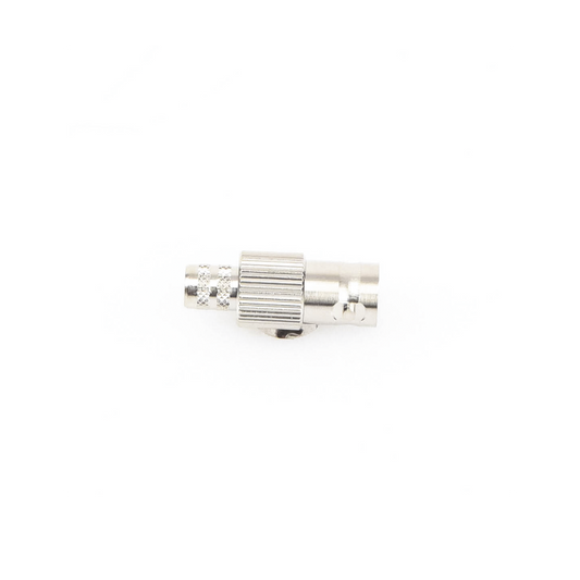 Conector BNC Hembra de 75 Ohm, Anillo Plegable para Cable RG-6/U, Níquel/ Oro/ Teflón.