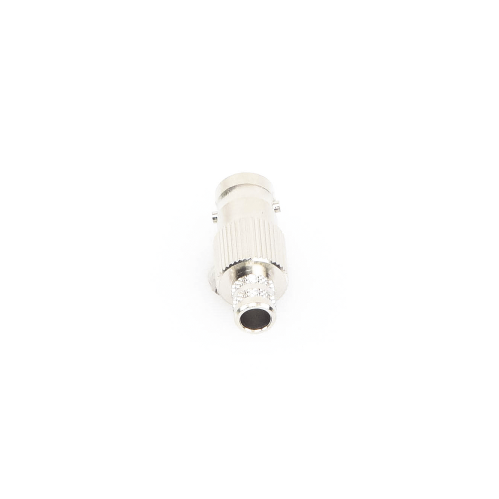 Conector BNC Hembra de 75 Ohm, Anillo Plegable para Cable RG-6/U, Níquel/ Oro/ Teflón.