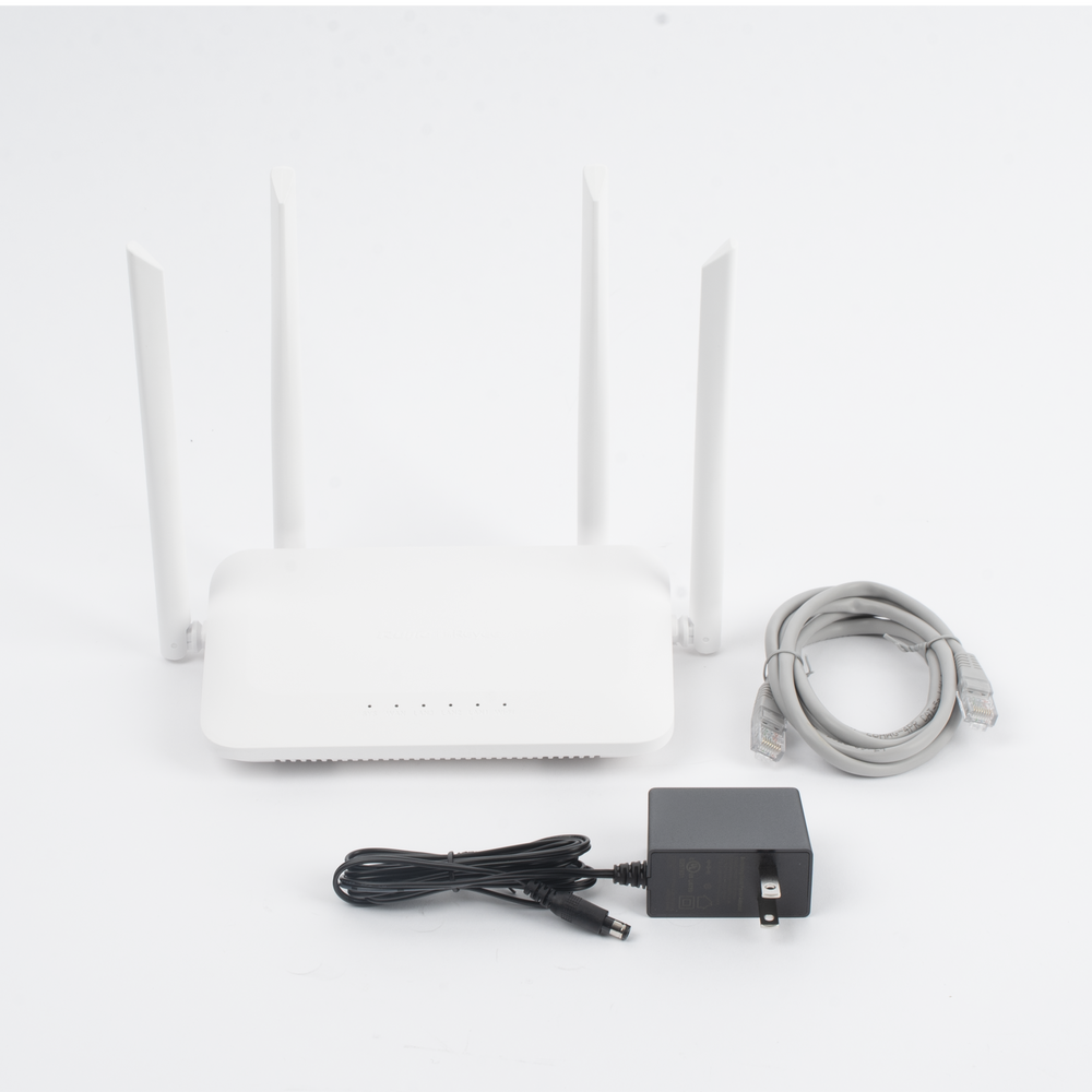 Home Router Inalámbrico Wi-Fi 5 Doble Banda, 1 Puerto Wan 10/100 y 3 Puertos Lan 10/100 Hasta 1,200 Mbps