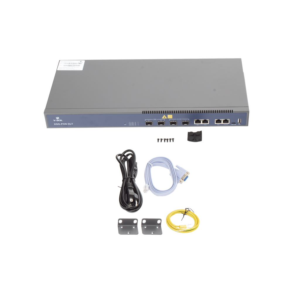 OLT Combo de 8 Puertos XGSPON/GPON / 7 Puertos Uplink (1 Puerto RJ45 + 4 Puertos SFP28 + 2 Puertos QSFP28) / Hasta 2,048 ONUs
