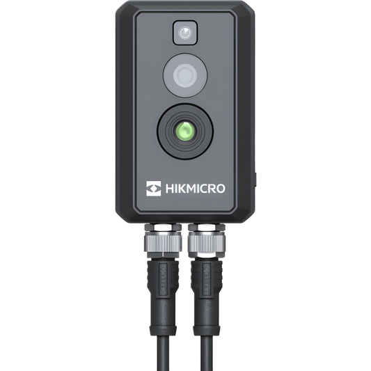 (HIKMICRO) Cubo IP Bi-Espectral / Térmica (256 X 192 / 2.1 mm) + Óptica (4 MP / 1.4 mm) / Rango: -20°C a 550°C / ±2°C Margen / PoE / IP67 / Ideal para Sites o Lugares Pequeños