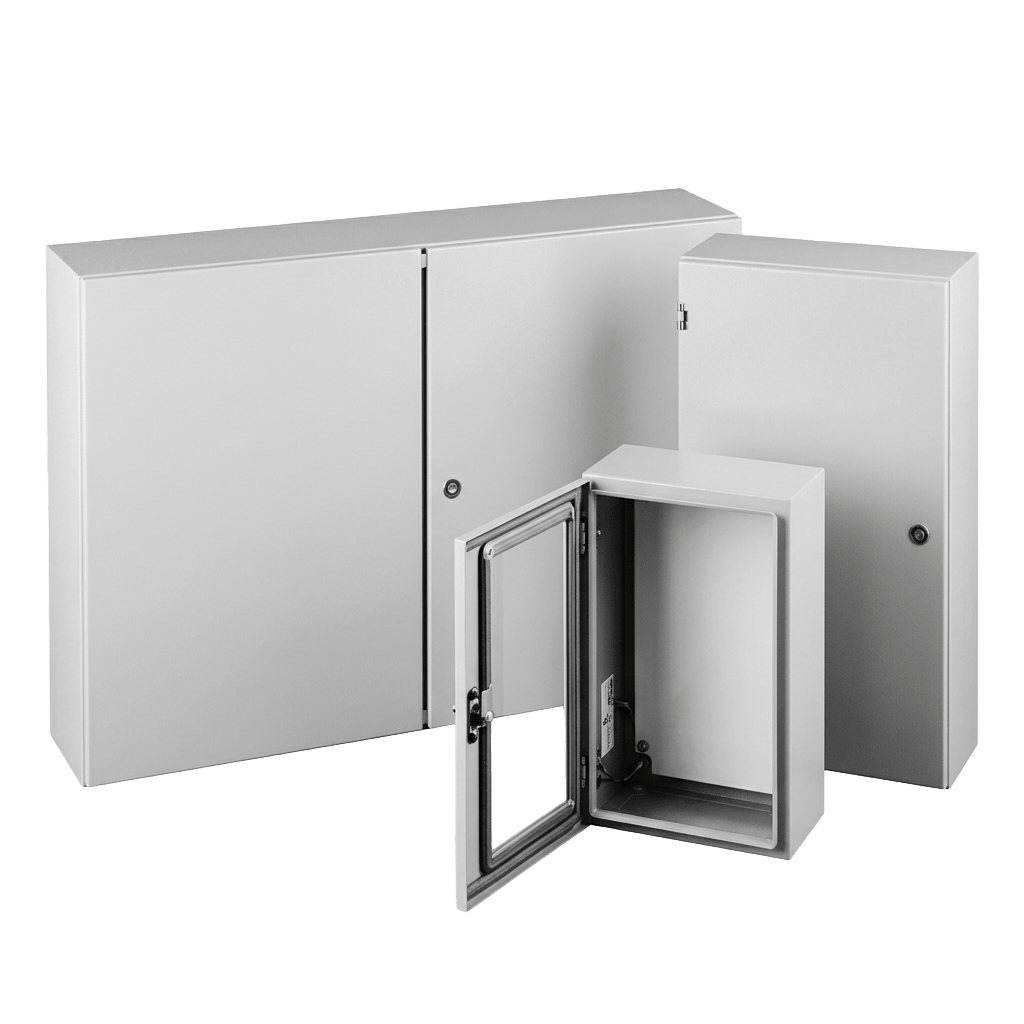 Gabinete Eléctrico de Control (Línea Concept) de 508x508x203 mm NEMA 4/12, Acero Color Gris Claro