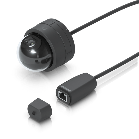 Cámara IP UniFi G5 Domo Ultra Color Negro, Bajo Perfil para Interior, 2K (4MPX), Ángulo Amplio 102.4°, Visión Nocturna IR Hasta 20mts, Detección de Eventos, para Pared o Techo