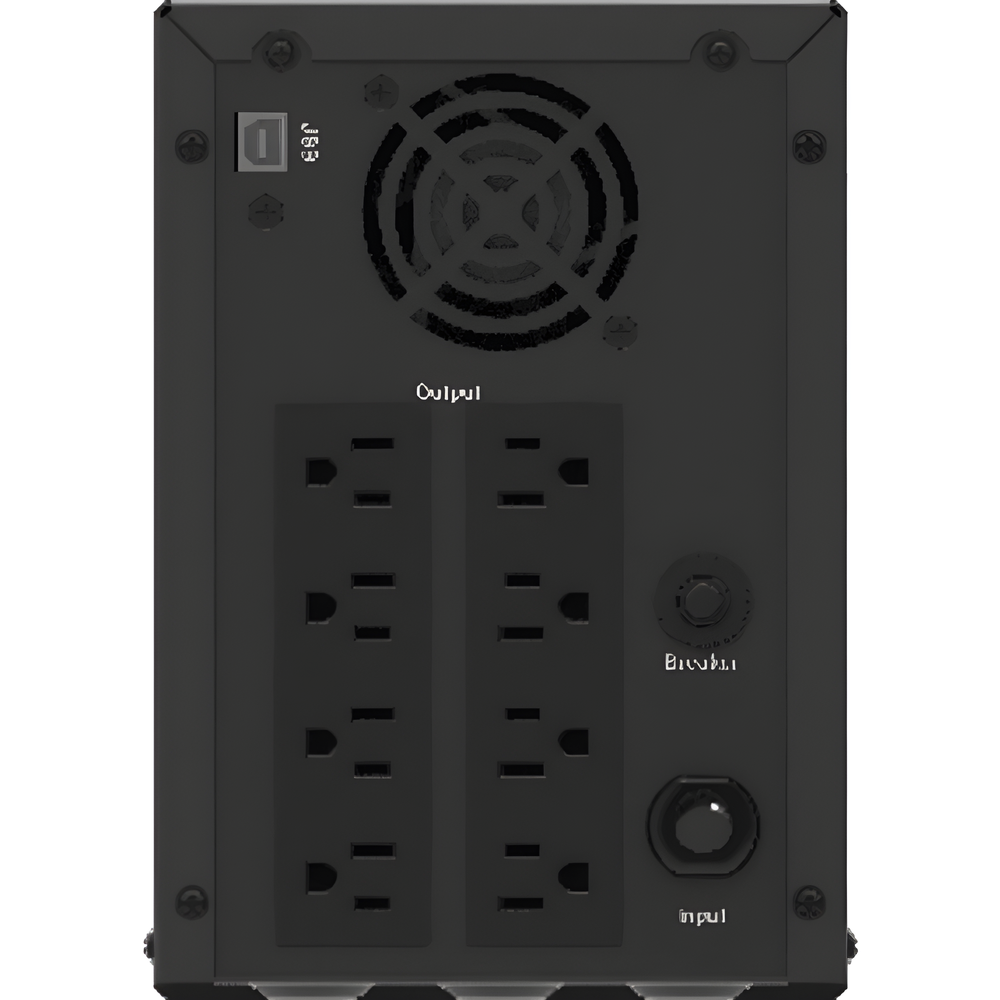 UPS de 3000 VA / 1800 W / Pantalla LCD / Protección Contra Sobrecarga y Descarga / Entrada y Salida 120 VCA / 6 Tomas NEMA 5-15R (Todos con Respaldo)