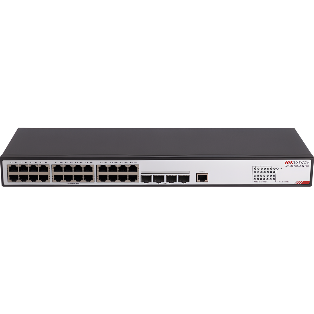 Switch Gigabit / Administrable / 24 Puertos RJ45 GE / 4 Puertos SFP 10G / Soporta IGMP