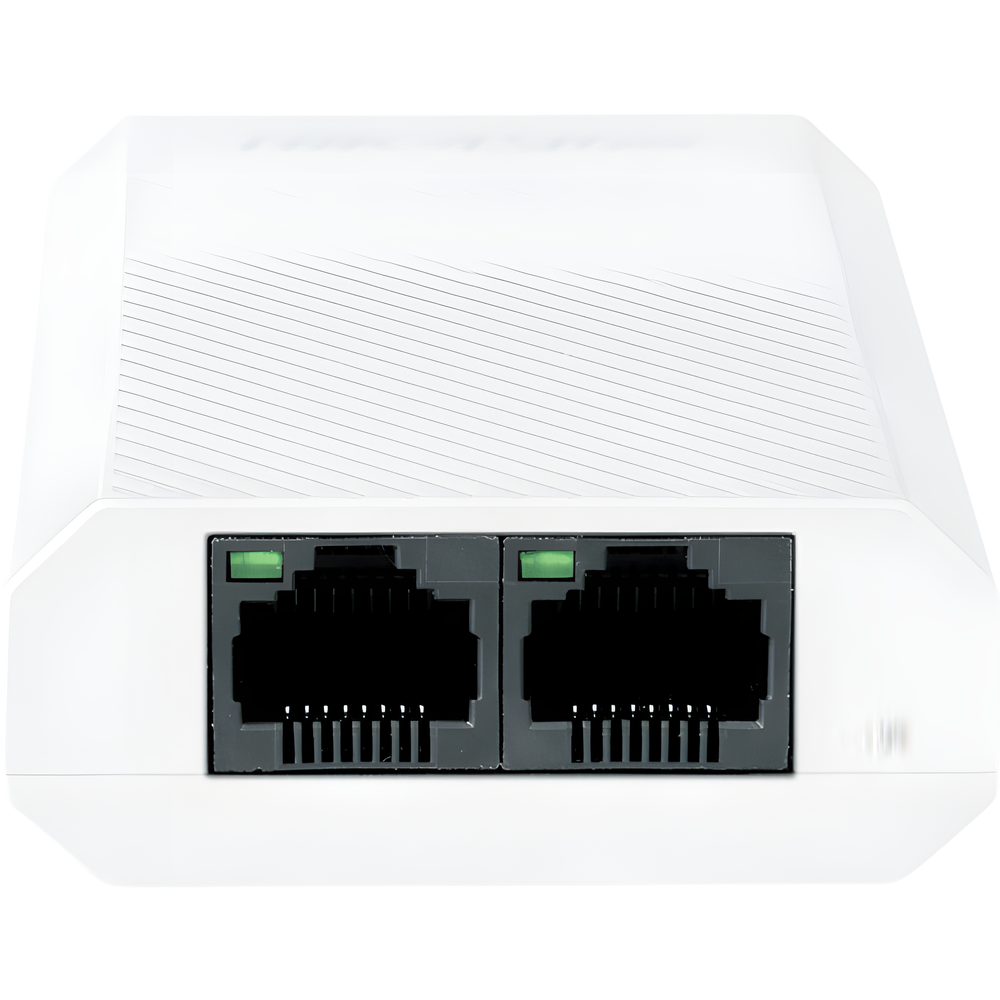 Extensor PoE+ (30 Watts Entrada) / 100 Mbps con 2 Salidas PoE+ (30 Watts Totales de Salida) / Uso Interior / Podemos Alimentar 2 Cámaras IP