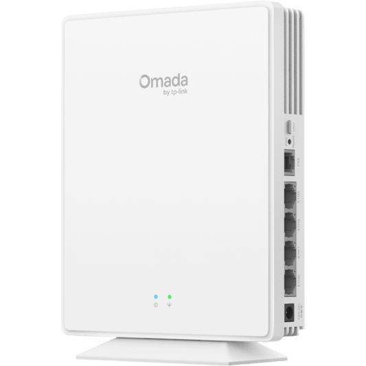 Access Point GPON AX1800 Desktop Wi-Fi 6 / 1.8 Gbps / 1x GPON + 4x Gigabit + 1x FXS / 120+ Clientes / Omada SDN / Mesh / Seamless Roaming