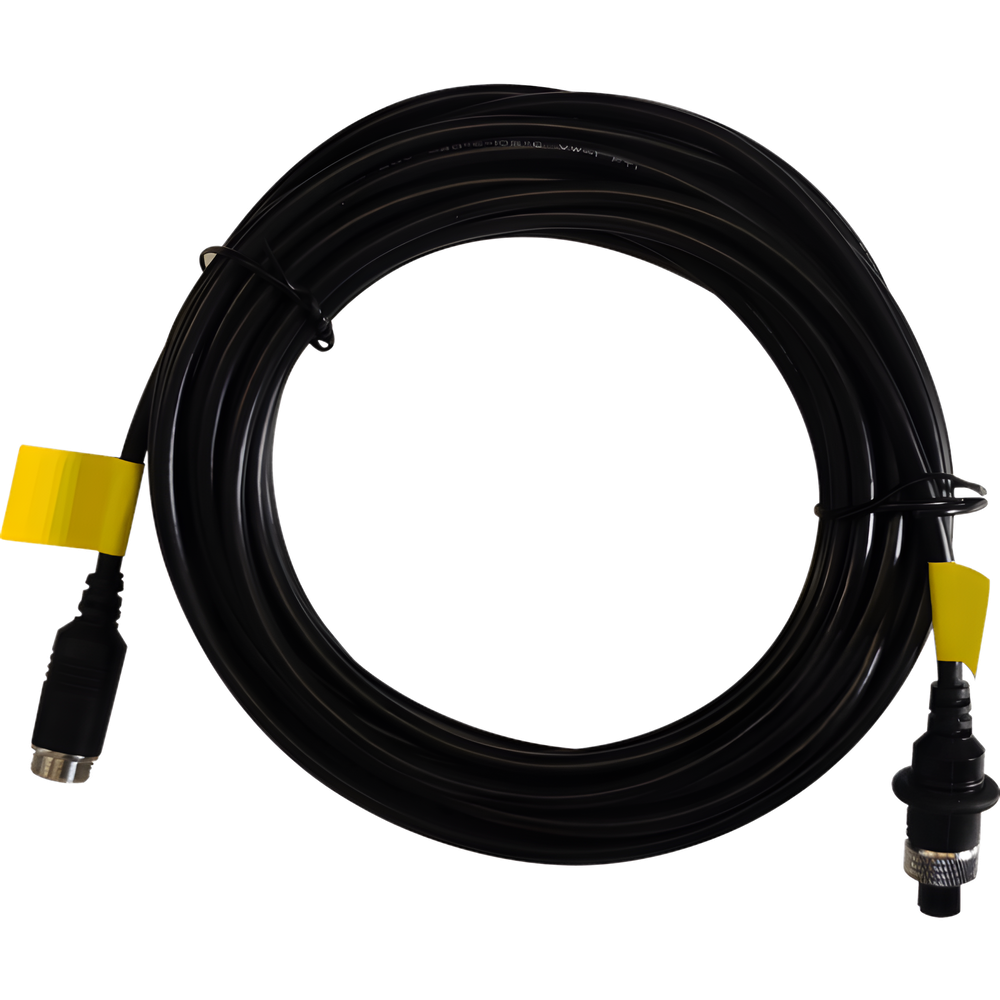Cable Extensor de Vídeo y Audio de 12 Metros / Conector Tipo Aviación / Compatible con Cámara TURBO Móvil HIKVISION