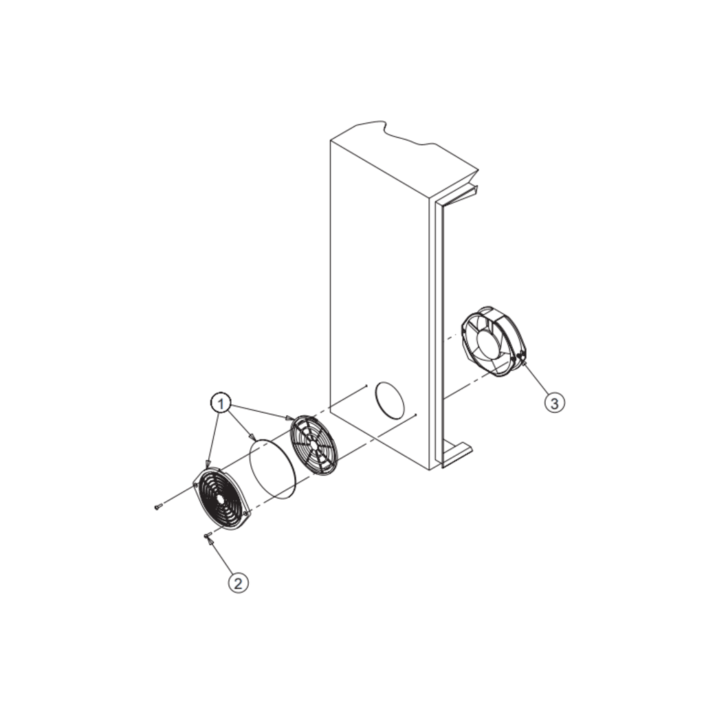 Kit Filtro Protector de dedos para Ventilador 6 Pulgadas con Filtro Extraíble Lavable / Incluye Herrajes / Material Plástico Negro Mate