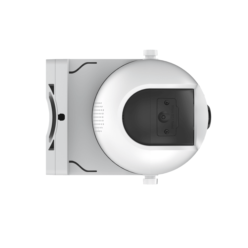 Cámara IP WiFi 6 (Doble Banda 2.4 GHz y 5 GHz) PT Dual-Lente / 3K (5mp + 5mp) / Visión Nocturna Color Hasta 40m / Detección IA Humano-Vehículo / Seguimiento Automático / Defensa Activa con Sirena y Luz Estroboscóp