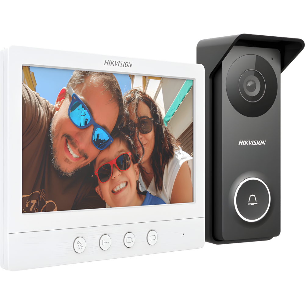 Kit de Videoportero TurboHD con Pantalla LCD a Color de 7" / Frente de Calle para Exterior de Metal / 720p (1 Megapíxel )117° de Visión (Gran Angular)