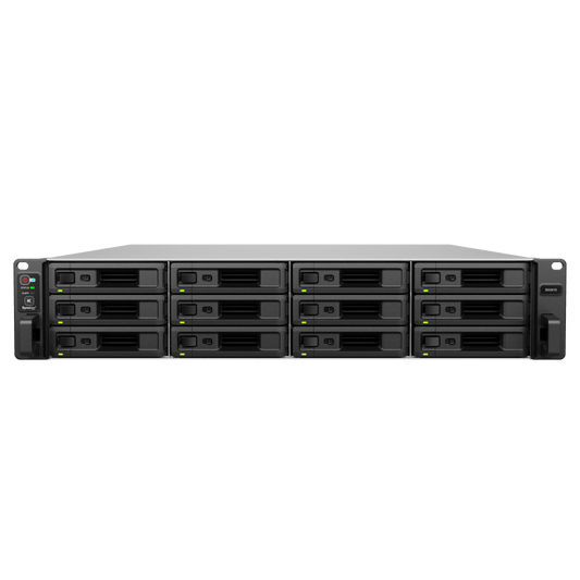 Servidor de Almacenamiento Synology SA3410 | 12 Bahías | Escalable hasta 96 Bahías | 1.728 PB de Capacidad Bruta | 6.200 MB/s Lectura Secuencial | 3.000 MB/s Escritura Secuencial | 10GbE RJ-45 | PCIe 3.0.