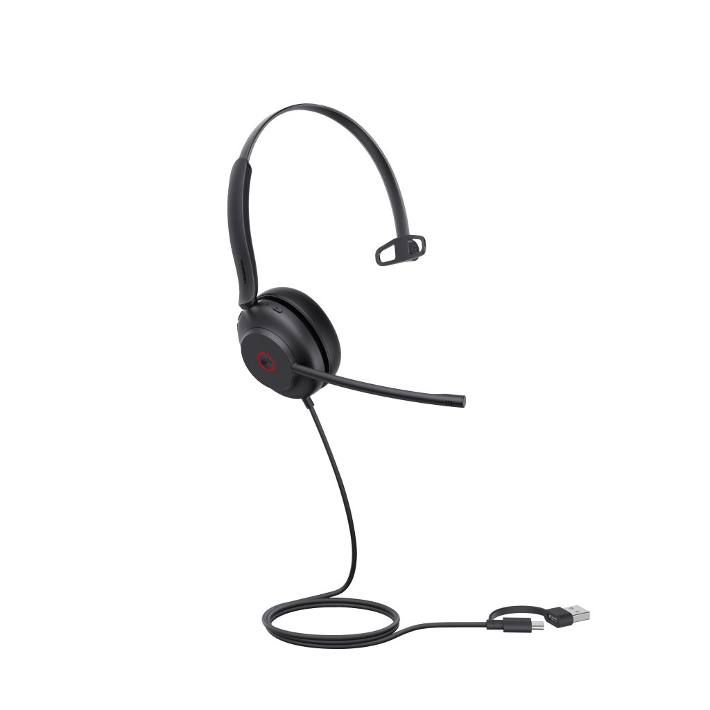 Diadema Profesional UH35 Mono de Yealink con USB-C/A y Audio HD