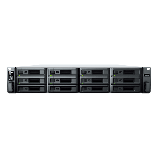 Unidad de Expansión RX1223RP | 12 Bahías HDD/SSD SATA 3.5" o 2.5" | Fuente de Alimentación Redundante | Compatible con Synology DSM | Plug-and-Play.