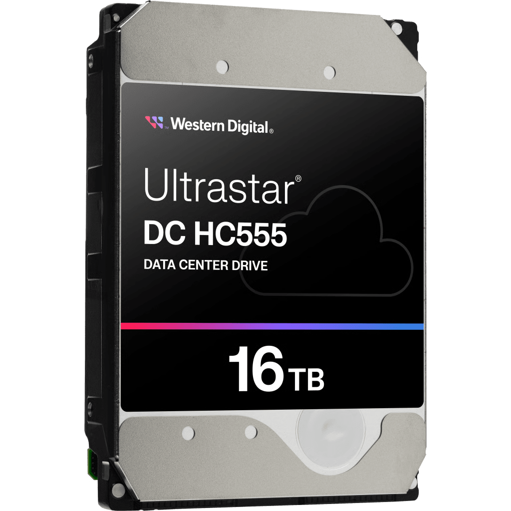 Disco Duro Empresarial WD Ultrastar HC555 / 16TB / SATA 6Gb/s / 7200 RPM / HelioSeal / CMR