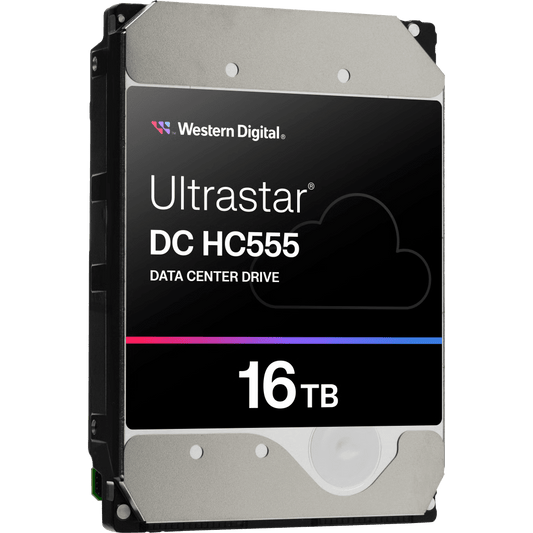 Disco Duro Empresarial WD Ultrastar HC555 / 16TB / SATA 6Gb/s / 7200 RPM / HelioSeal / CMR