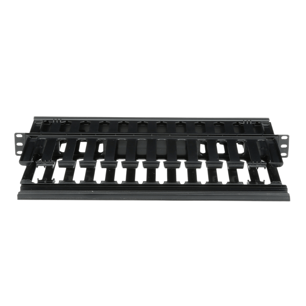 Organizador de Cables Horizontal PatchLink, Doble (Frontal y Posterior), Para Rack de 19in, 1UR