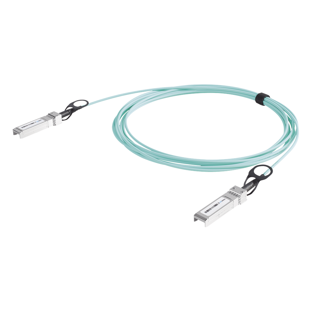 Cable AOC SFP+ de 1&10 Gbps a 1&10 Gbps / Cable de fibra óptica Activo / Longitud: 50 metros