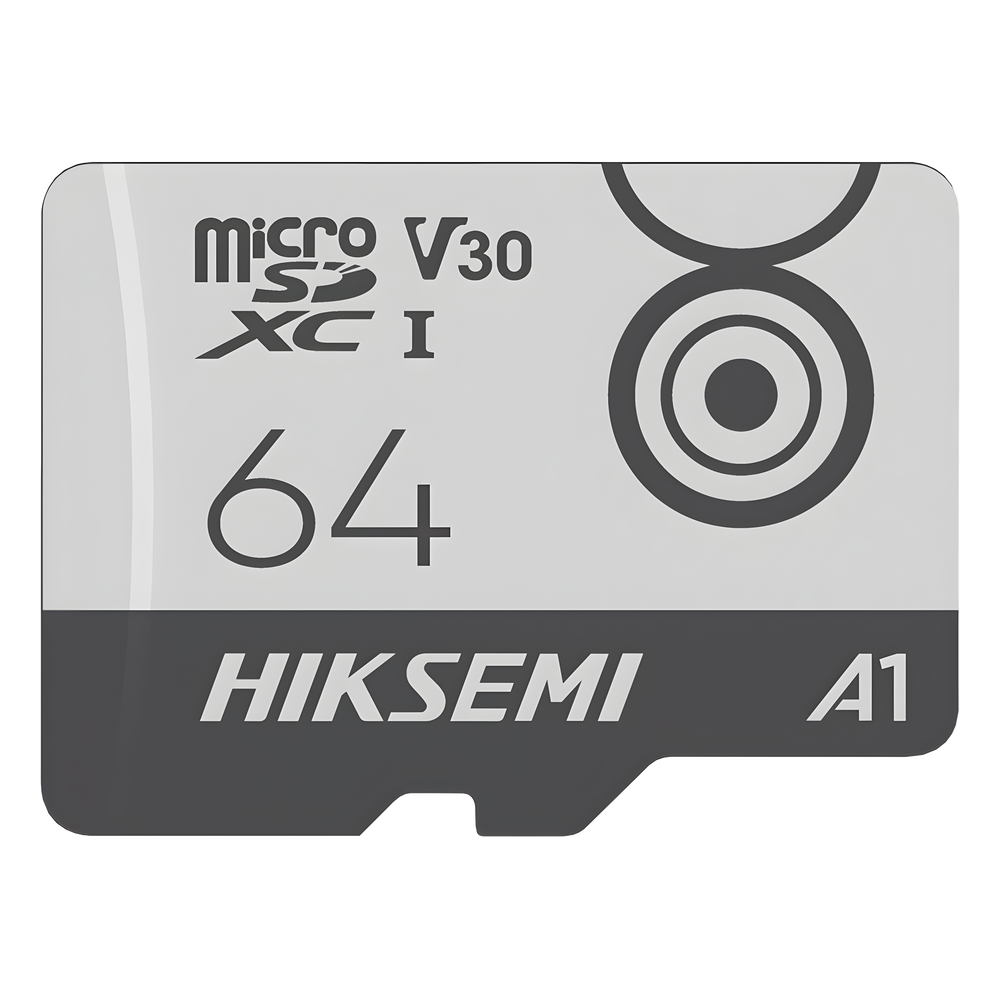 MicroSD HIKSEMI CITY GO / 64 GB / 95 MB/s Lectura / 55 MB/s Escritura / Clase 10 U3 V30 / TLC NAND / Especializada Para Videovigilancia Móvil 24/7