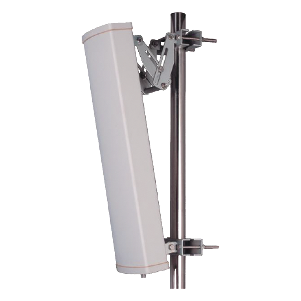 Antena sectorial para 2G, 3G, 4G y 5G de telefonía celular / 15 dBi / Multi Banda / Rango de Frecuencia (698-960 / 1710-2700 MHz).