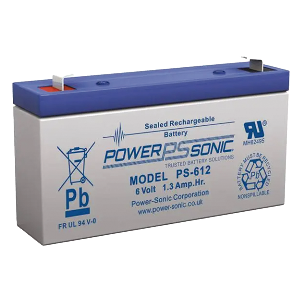 Batería 6V, 1.2AH, Para Respaldo, Tecnologías AGM/VRLA, 5 Años Vida Útil, Terminales F1, Reconocida UL