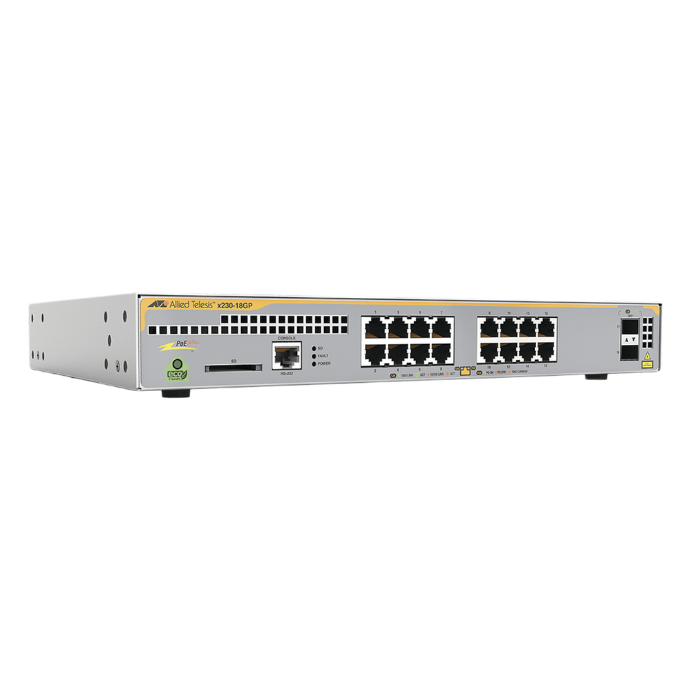 Switch PoE+ Administrable Capa 3, 16 Puertos 10/100/1000 Mbps + 2 SFP Gigabit, 247 W