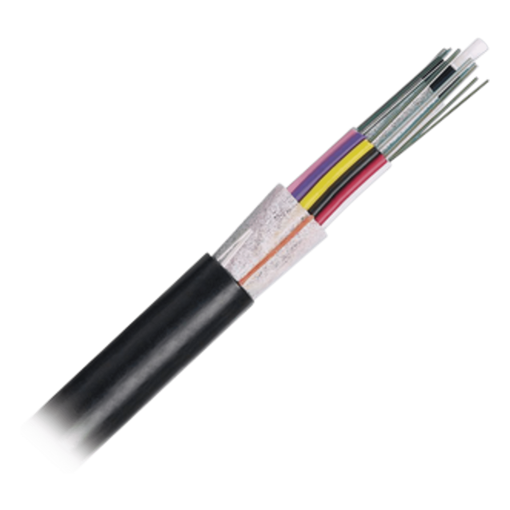 Cable de Fibra Óptica de 12 Hilos, OSP (Planta Externa), No Armada (Dieléctrica), 250um, Monomodo OS2, Precio Por Metro