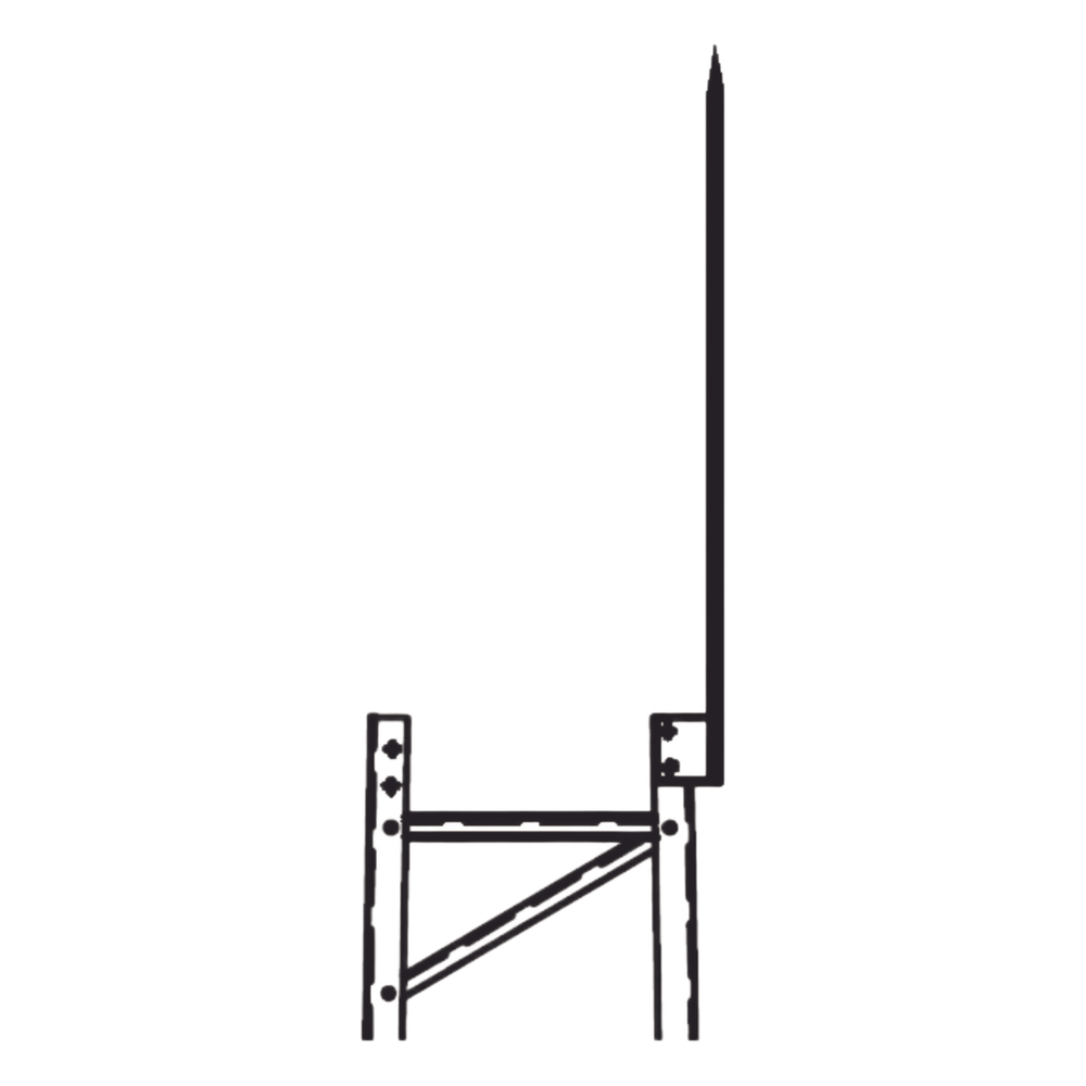 Punta Pararrayo Maciza para Estructura de Torre TITAN.