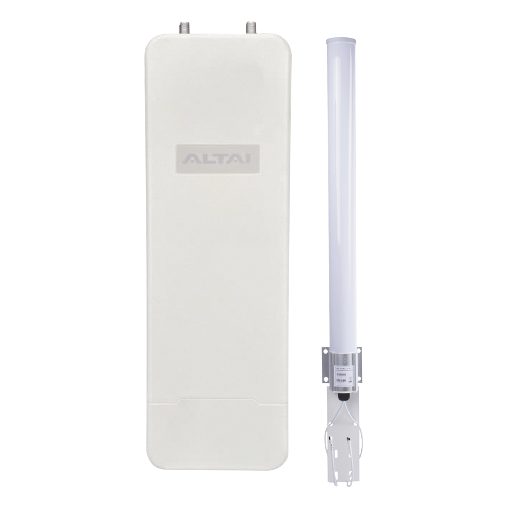 Super Kit WiFi Omnidireccional en 2.4 GHz para WISP, Hasta 300 m de Cobertura, El Kit Incluye Punto de Acceso C1XN+ y Antena Omnidireccional de 10 dBi, Administración en Nube Gratis con INSIGHTS