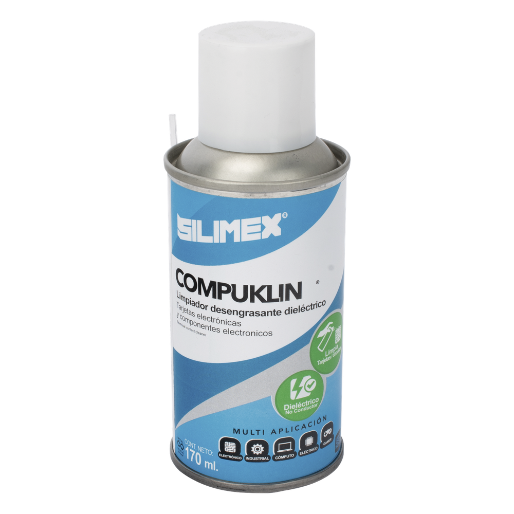 Limpiador desengrasante en aerosol dielectrico, para tarjetas electrónicas y circuitos, bote 170 ml.