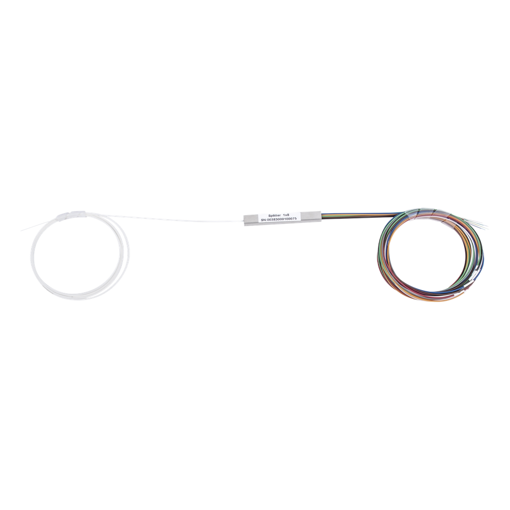 Splitter (Divisor Óptico) Tipo PLC, de 1x8, para Fusión (Sin Conectores)
