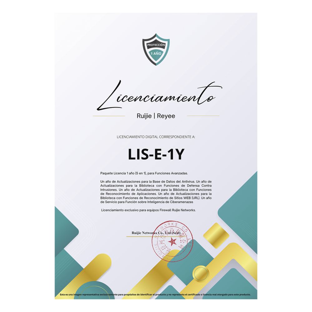 Paquete Licencia 1 año (5 en 1), para Funciones Avanzadas Firewall modelo Z5100 series