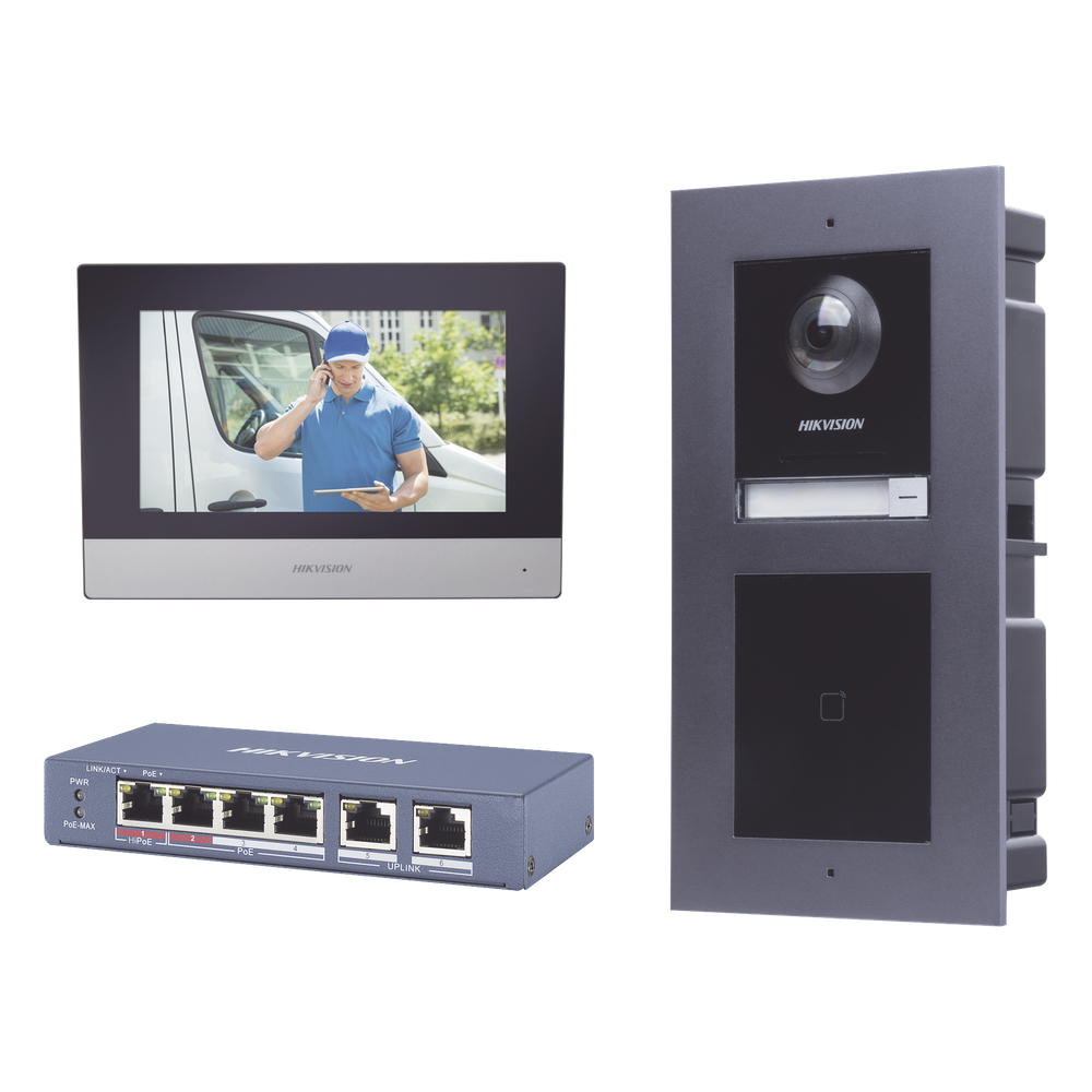 KIT de Videoportero IP con llamada a App de Smartphone y Lector de Tarjetas EM / 2da Generación (Modular) / Montaje para EMPOTRAR incluido