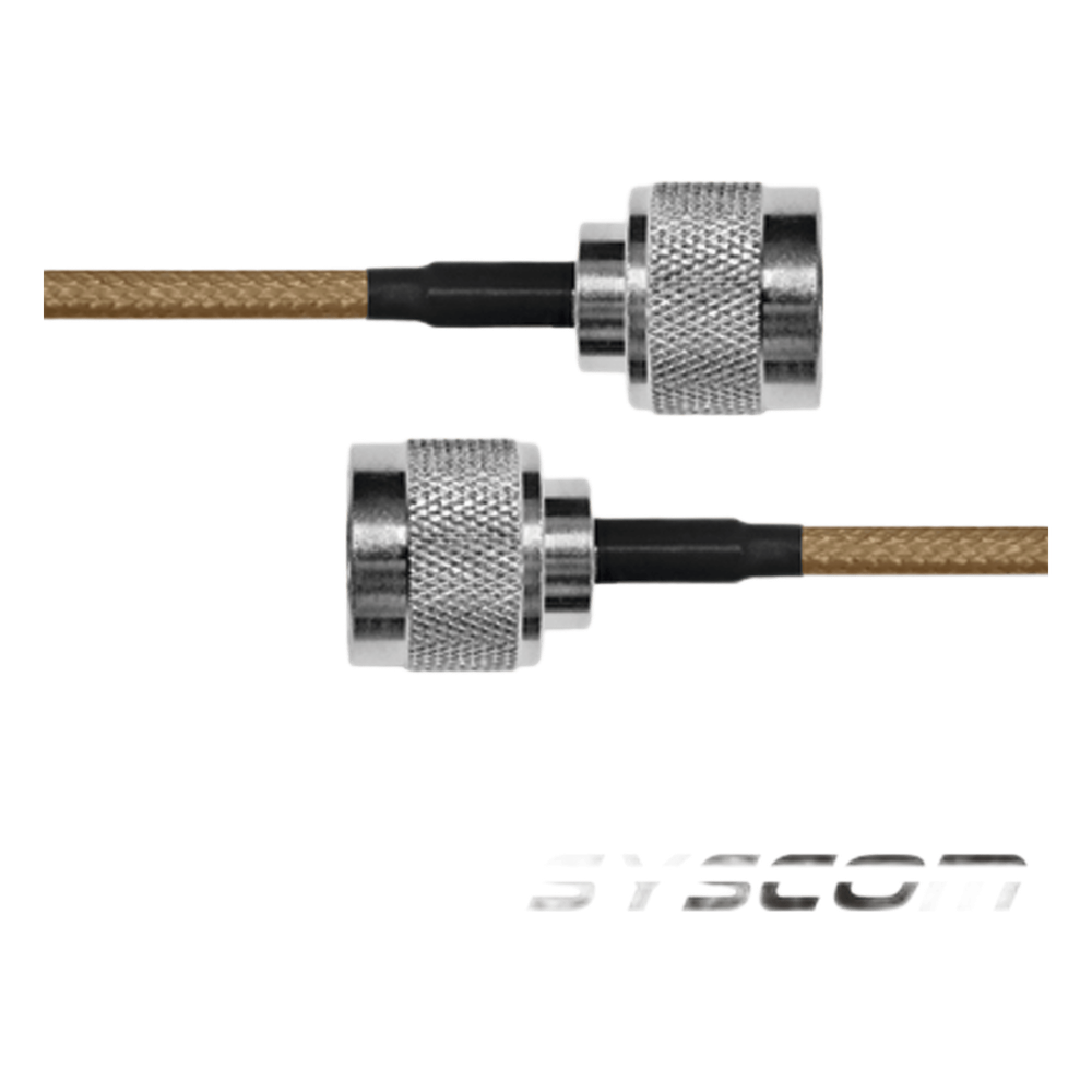 Jumper de Cable Coaxial de 60 cm (23.62 Pulgadas), con Conectores N Macho Ambos Extremos