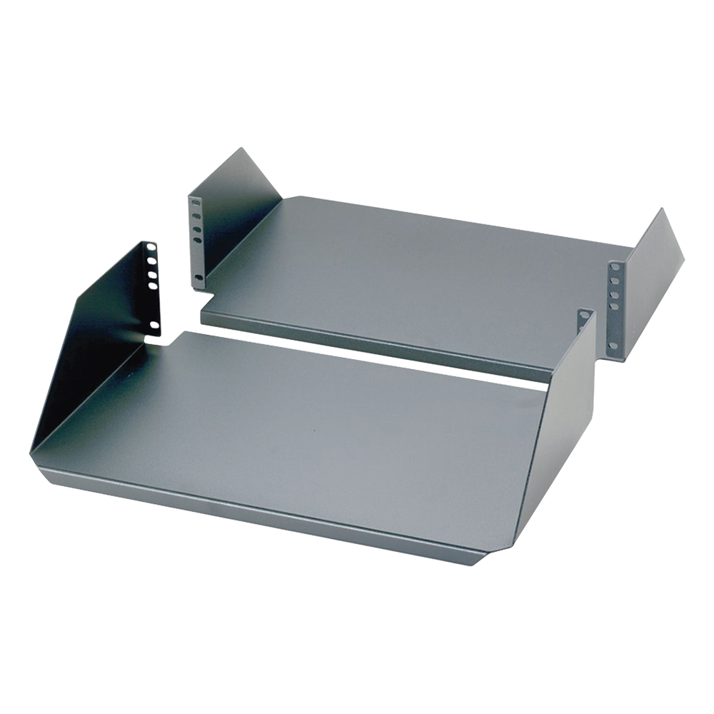 Charola Para Soportar Equipos en Rack de 19in, Frontal y Posterior, Capacidad de 136 Kg, 3UR
