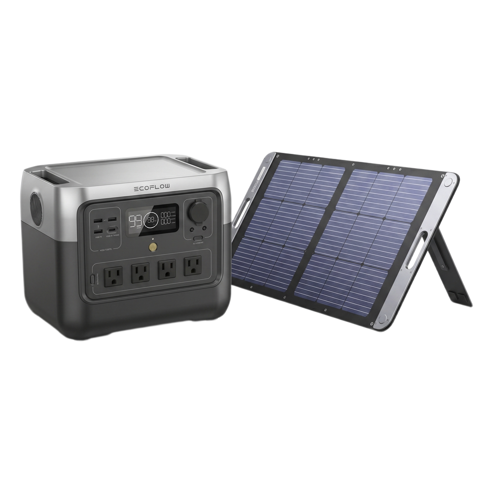 Kit de Energía Portátil / Estación 768 Wh / Salida AC 800 W (1600 W X-Boost) / Panel Solar 200 W / Batería LiFePO4 / IP67