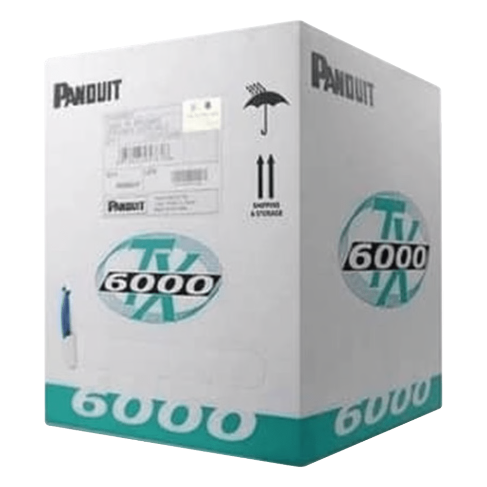Bobina de Cable UTP 305 Metros (1000 Pies) de Cobre, TX6000™ PanNet, Reelex, Rojo, Categoría 6 Mejorado (23 AWG), PVC (CMR, Riser), de 4 Pares