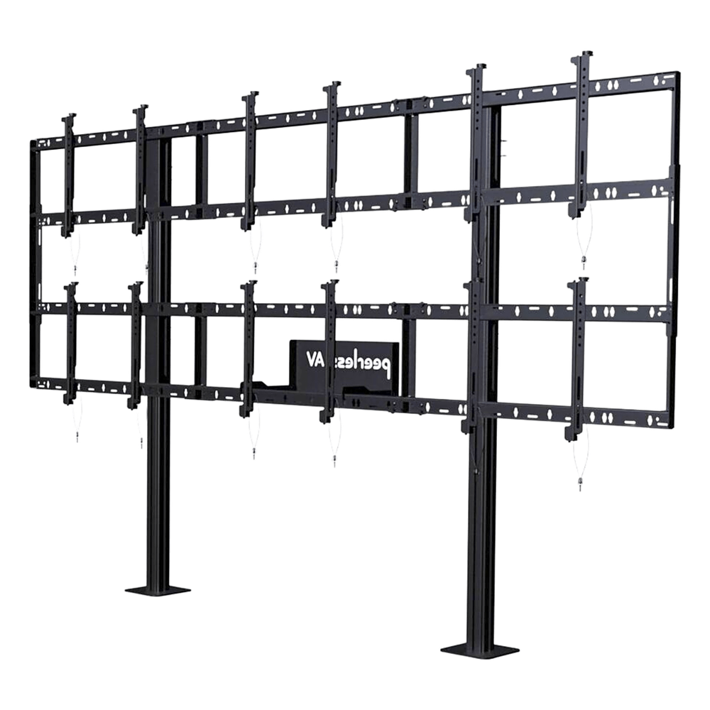 Soporte Modular para Video Wall Pedestal / Configuración 3x2 / Para Pantallas 46" a 55" / Hasta 5" de Profundidad (127 mm) / Ajuste Sin Herramientas / 8 Puntos de Alineación / Estructura de Aluminio / Compatibilidad VESA 200x2