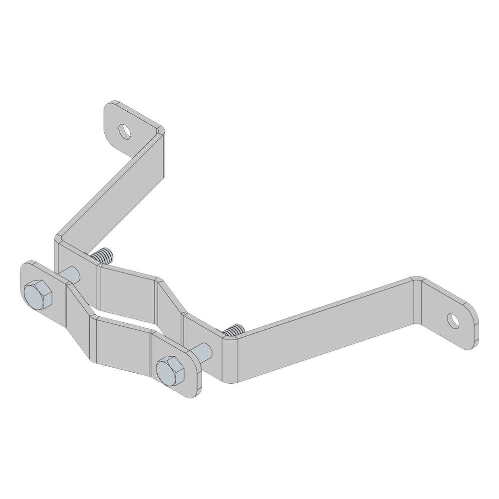 Herraje de Pared Liviano (1 pza) para Sujeción de Mástil 1" a 1-3/4".