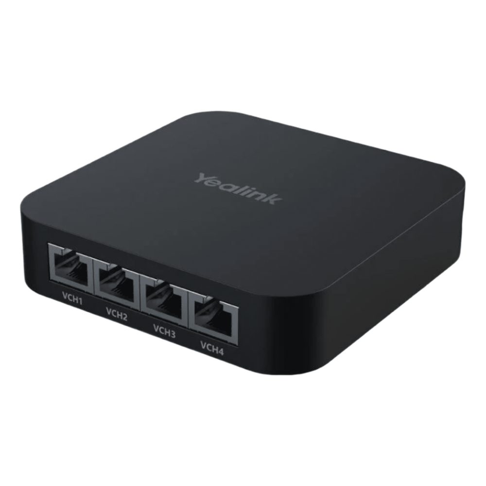 Switch PoE compacto RCH40-E2 para Conectar y Alimentar Múltiples Dispositivos de Videoconferencia Yealink