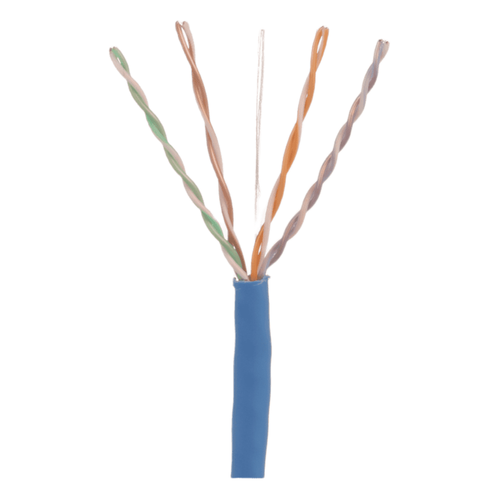 Bobina de Cable UTP 305 Metros (1000 Pies) de Cobre, TX6000™ PanNet, Azul, Categoría 6 (24 AWG), CMP (Plenum), de 4 Pares