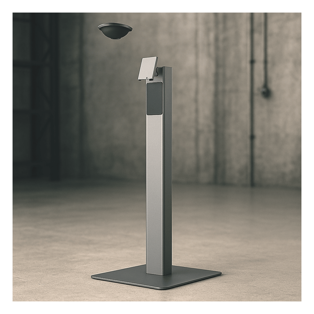 Soporte de Piso FLEX 3 Lite / Estructura Metálica / Base de Placa Pesada / Peso Neto Stand 5.51 kg (12.1 lb) / Peso Neto Plate 15.1 kg (33.3 lb)